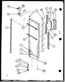 Refrigerator door hinge and trim parts (sx22j/p7870118w) (sx22j/p1104029w) (sx25j/p7870105w) (sx25j/p1104025w)