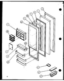 Refrigerator door (sx22j/p7870118w) (sx22j/p1104029w) (sx25j/p7870105w) (sx25j/p1104025w)