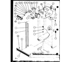 Amana SX22J-P1104029W refrigerator freezer control and cabinet parts (sx22j/p7870118w) (sx22j/p1104029w) (sx25j/p7870105w) (sx25j/p1104025w) diagram