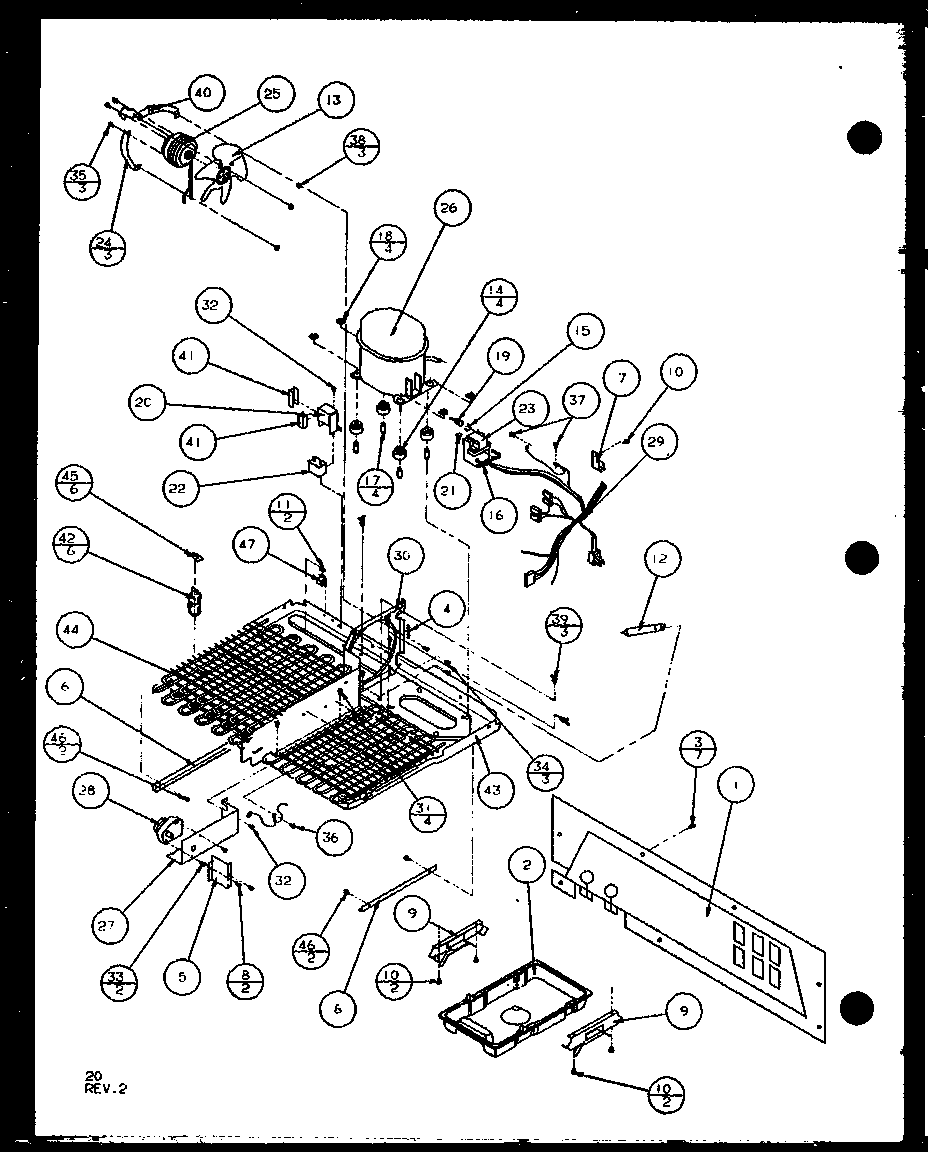 Machine compartment (sx22j/p7870118w) (sx22j/p1104029w) (sx25j/p7870105w) (sx25j/p1104025w)