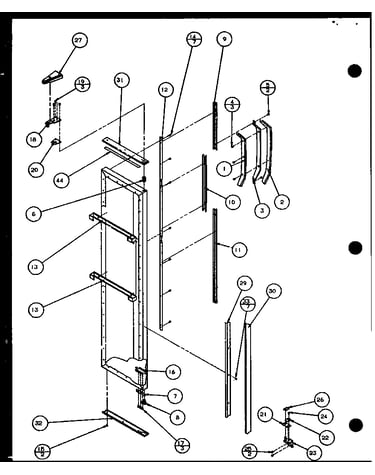 Freezer door (sxi20j/p7870122w)
