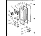 Amana SXI20J-P7870122W refrigerator door (sxi20j/p7870122w) diagram