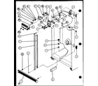 Amana SBI20J-P7870125W refrigerator/freezer controls and cabinet parts (sxi20j/p7870122w) diagram