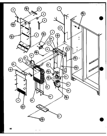 Evaporator and air handling (sxi20j/p7870122w)