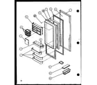 Amana SXI20J-P7870122W refrigerator door (sbi20j/p7870125w) diagram