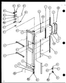 Freezer door hinge and trim parts