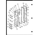 Amana SLDE25J-P7870137W freezer door diagram