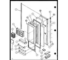 Amana SLDE25J-P7870137W refrigerator door diagram