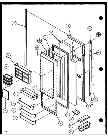 Refrigerator door