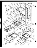 Refrigerator shelving and drawers. s39b03@refrigerator