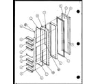Amana SZI20K-P1117801W freezer door (szi20k/p1117801w) diagram