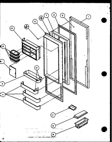 Refrigerator door (szi20k/p1117801w)