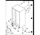 Amana SBI20K-P1117802W rollers and cabinet back (szi20k/p1117801w) diagram