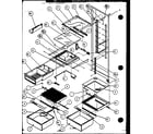 Amana SZI20K-P1117801W refrigerator for shelving and drawers (sbi20k/p1117802w) diagram