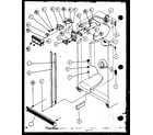 Amana SBI20K-P1117802W refrigerator/freezer controls and cabinet parts (sbi20k/p1117802w) diagram
