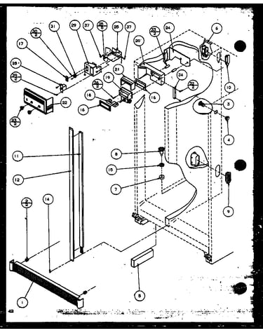 Refrigerator/freezer controls and cabinet parts (sbi20k/p1117802w)
