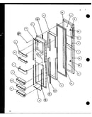 Freezer door (sxd25j/p1116401w) (sxd25j/p1116402w)