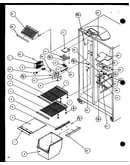 Freezer shelving and refrigerator light (sxd25j/p1116401w) (sxd25j/p1116402w)