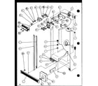 Amana SXD25JP-P1116406W refrigerator/freezer controls and cabinet part (sxd25j/p1116401w) (sxd25j/p1116402w) diagram