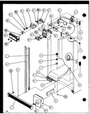 Refrigerator/freezer controls and cabinet part (sxd25j/p1116401w) (sxd25j/p1116402w)