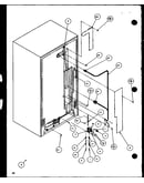 Cabinet back (sxd25j/p1116401w) (sxd25j/p1116402w)