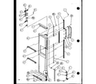 Amana SXD25JP-P1116405W freezer door (sxd25jb/p1116403w) (sxd25jb/p1116404w) diagram
