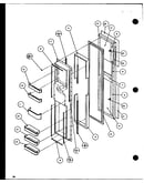 Freezer door (sxd25jb/p1116403w) (sxd25jb/p1116404w)