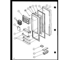 Amana SXD25JB-P1116403W refrigerator door (sxd25jb/p1116403w) (sxd25jb/p1116404w) diagram