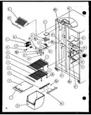 Freezer shelving and refrigertor light (sxd25jb/p1116403w) (sxd25jb/p1116404w)