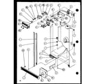 Amana SXD25JB-P1116404W refrigerator/freezer controls and cabinet part (sxd25jb/p1116403w) (sxd25jb/p1116404w) diagram