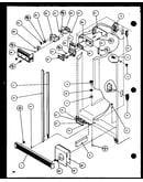 Refrigerator/freezer controls and cabinet part (sxd25jb/p1116403w) (sxd25jb/p1116404w)