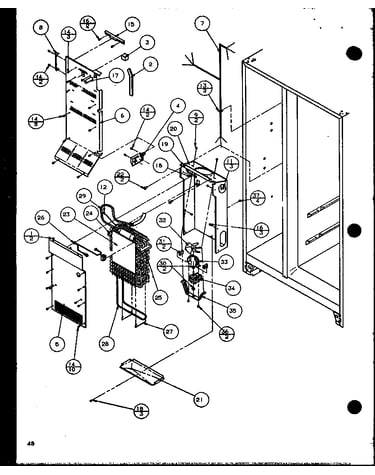 Evaporator and air handling (sxd25jb/p1116403w) (sxd25jb/p1116404w)