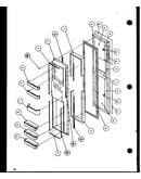 Freezer door (sxd25jp/p1116405w) (sxd25jp/p1116406w)