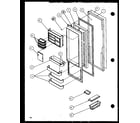 Amana SXD25J-P1116401W refrigerator door (sxd25jp/p1116405w) (sxd25jp/p1116406w) diagram