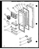 Refrigerator door (sxd25jp/p1116405w) (sxd25jp/p1116406w)