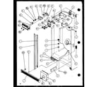 Amana SXD25J-P1116402W refrigerator/freezer controls and cabinet part (sxd25jp/p1116405w) (sxd25jp/p1116406w) diagram