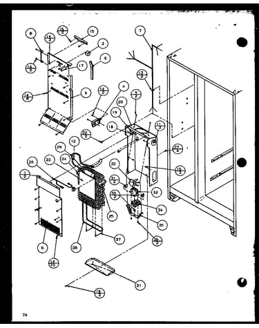 Evaporator and air handling (sxd25jp/p1116405w) (sxd25jp/p1116406w)