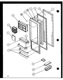 Refrigerator  door (sxd22j/p1116103w) (sxd22j/p1116104w)