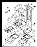 Refrigerator shelving and drawers (sxd22j/p1116103w) (sxd22j/p1116104w)