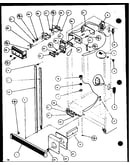 Refrigerator/freezer controls and cabinet part (sxd22j/p1116103w) (sxd22j/p1116104w)