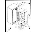 Amana SXD25J-P1116401W cabinet back (sxd22j/p1116103w) (sxd22j/p1116104w) diagram