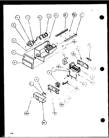 Ice bucket and ice maker (sxd22j/p1116103w) (sxd22j/p1116104w)