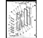 Amana 36271W-P1121802WW freezer door diagram