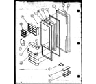 Amana 36271W-P1121802WW refrigerator door diagram
