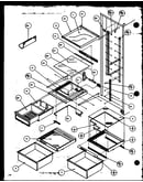 Refrigerator shelving and drawers