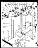 Refrigerator/freezer controls and cabinet part