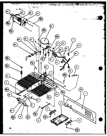 Machine compartment (tecumseh compressor) (36271w/p1121802ww) (36278l/p1121804wl) (36501w/p1121706ww) (36508l/p1121708wl)