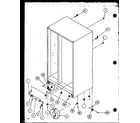 Amana 36271W-P1121801WW drain and rollers diagram