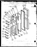 Freezer door (szde20mw/p1120301ww) (szde20ml/p1120301wl) (szde25mw/p1121201ww) (szde25ml/p1121201wl) (szde20mbw/p1120302ww) (szde20mbl/p1120302wl) (szde25mbw/p1121202ww) (szde25mbl/p1121202wl) (szde20mpw/p1120303ww) (szde20mpl/p1120303wl) (szde20mpe/p1120