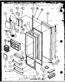 Refrigerator door (szde20mw/p1120301ww) (szde20ml/p1120301wl) (szde25mw/p1121201ww) (szde25ml/p1121201wl) (szde20mbw/p1120302ww) (szde20mbl/p1120302wl) (szde25mbw/p1121202ww) (szde25mbl/p1121202wl) (szde20mpw/p1120303ww) (szde20mpl/p1120303wl) (szde20mpe